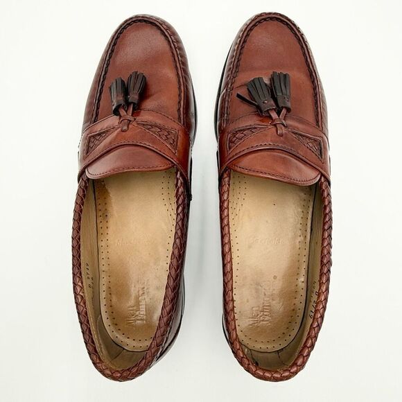 Allen Edmonds Maxfield Brown Leather Loafers With Tassels - US Men’s Size 10.5 D main image 13